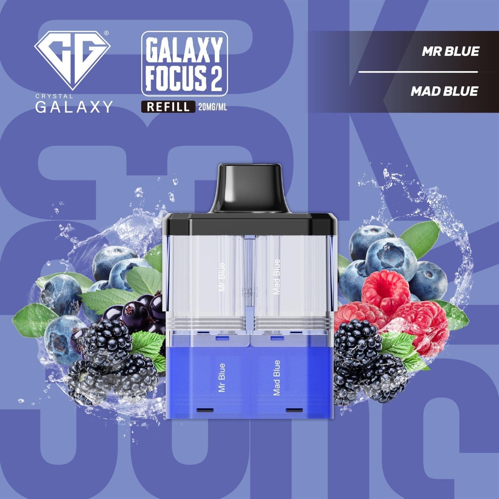 Crystal Galaxy Focus 2 30K Puffs Prefilled Replacement Pods