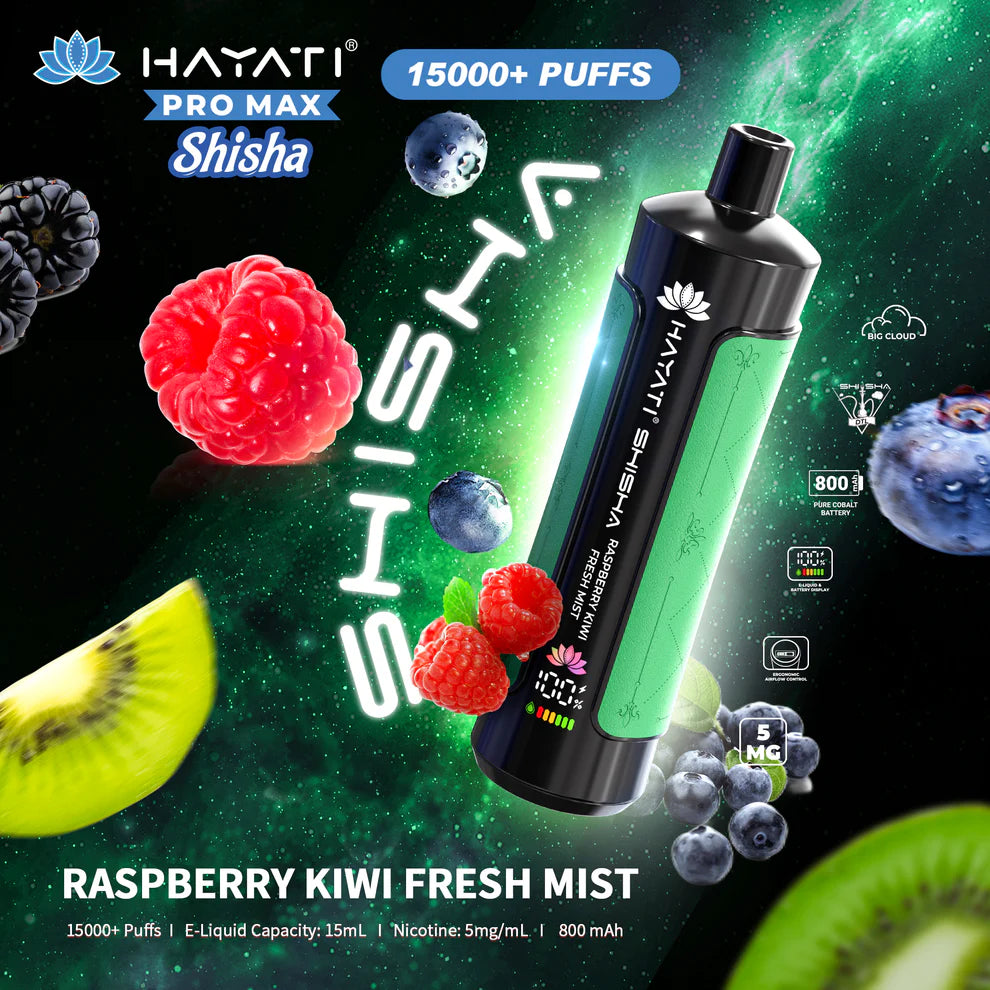 Hayati Pro Max Shisha 15000 Puffs Disposable Vape 5mg