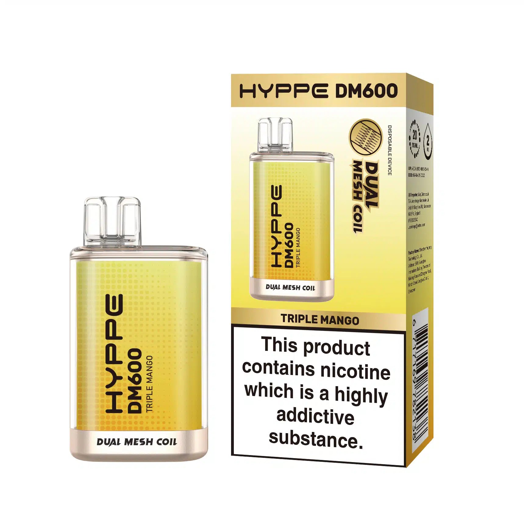 Hyppe DM 600 Disposable Vape 2%