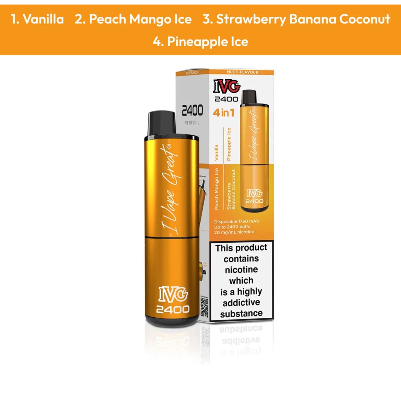 Ivg 4 in 1 2400 Puffs Exotic Edition