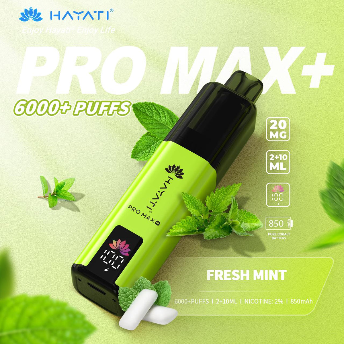 Box of 5 Hayati Pro Max Plus 6000  100% Authentic