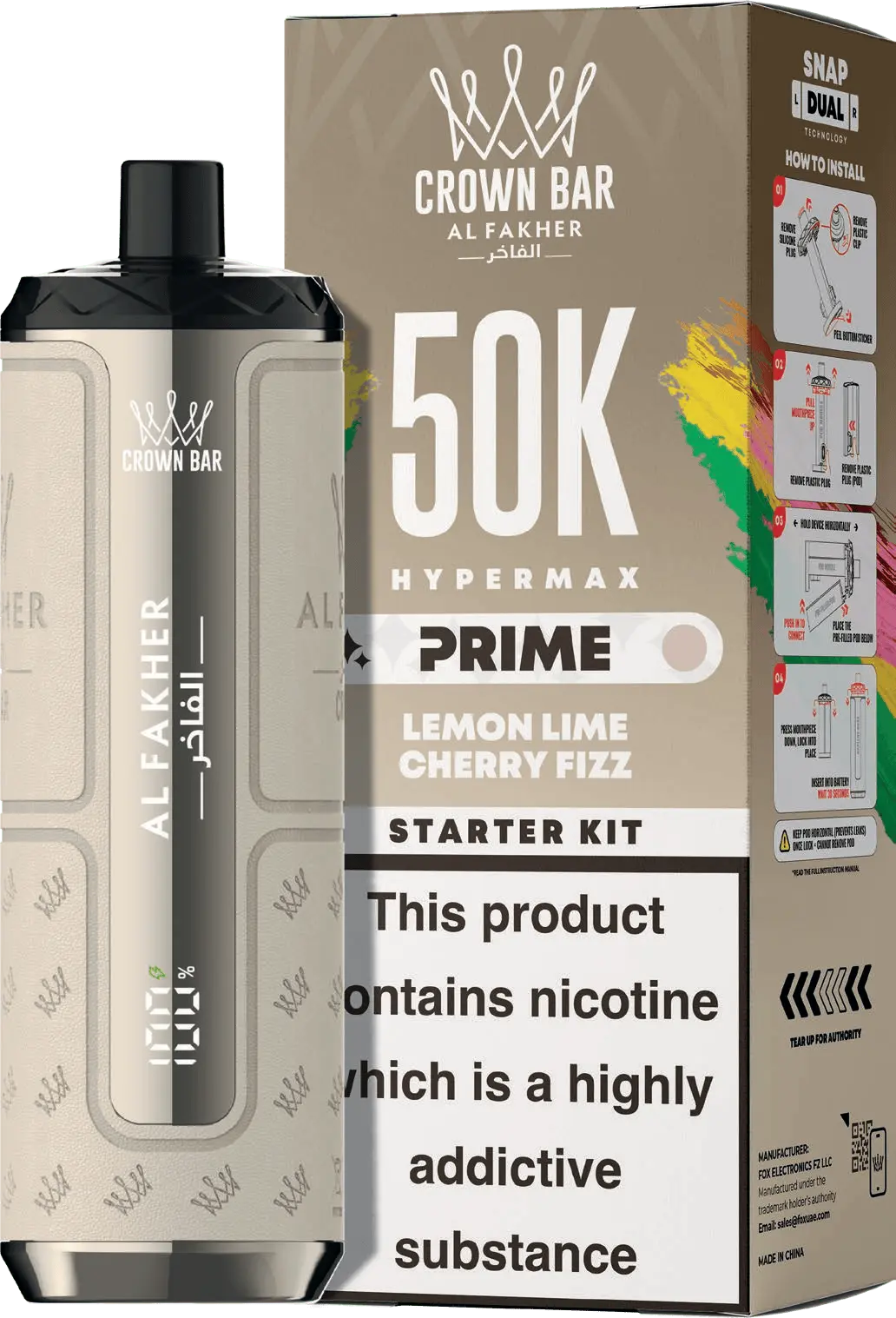 Al Fakher 50K Hypermax Prime 11.95 | Dual Pod Vape Al Fakher 50K Hypermax Prime 11.95 | Dual Pod Vape
