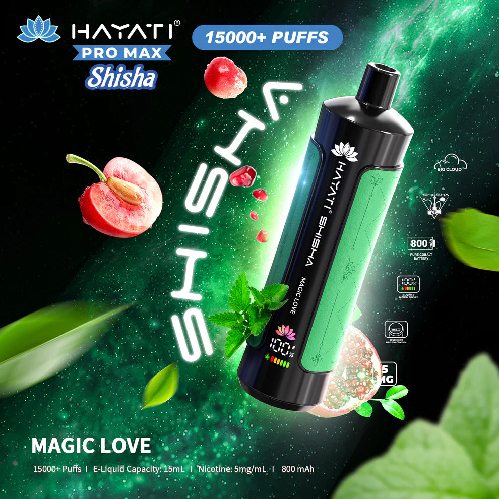 Hayati Pro Max Shisha 15000 Puffs Disposable Vape 5mg