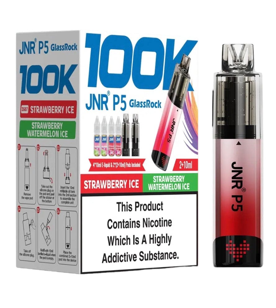 JNR P5 GlassRock 100k Refillable Vape Device