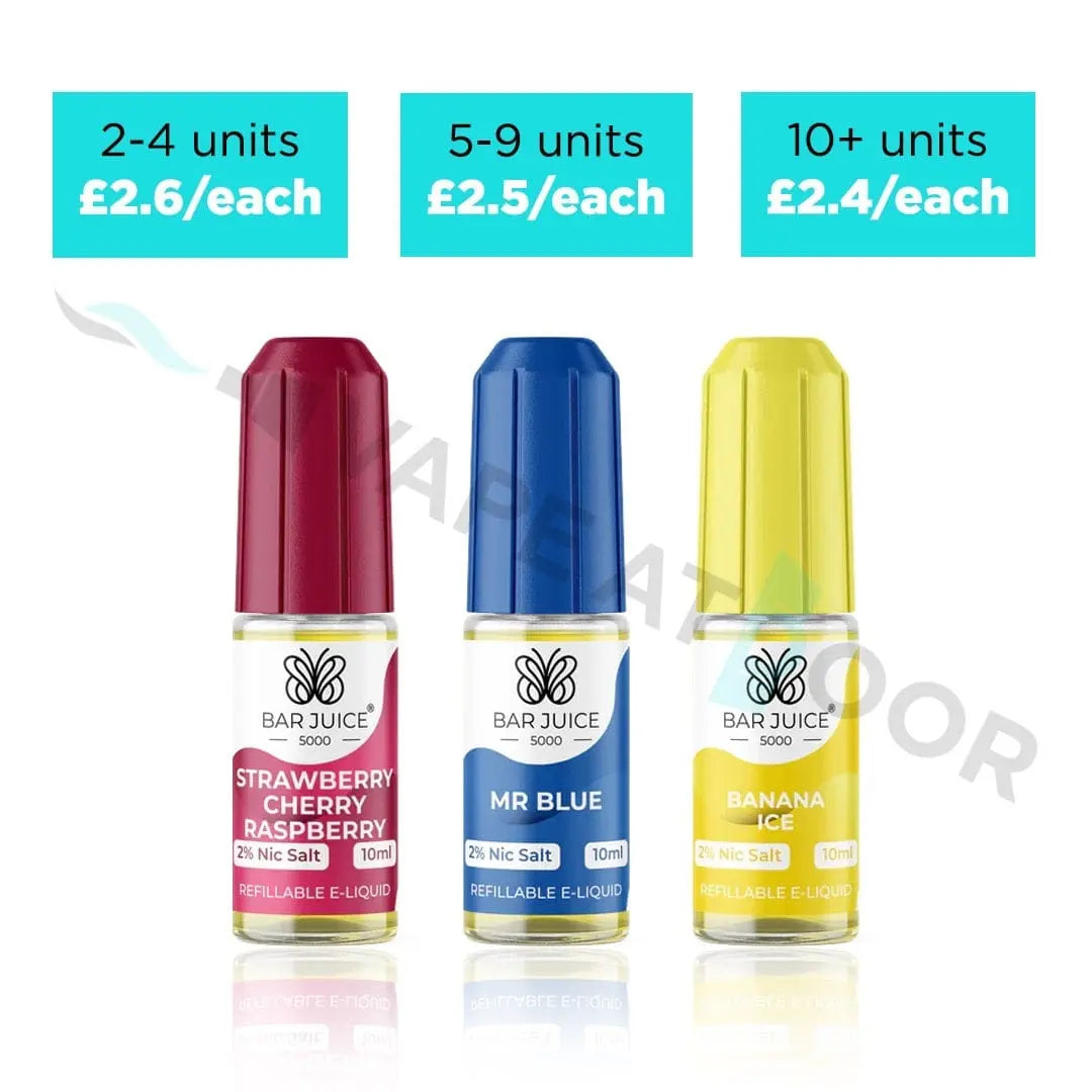Bar Juice 5000 Nic Salts Any 2 for 5.2