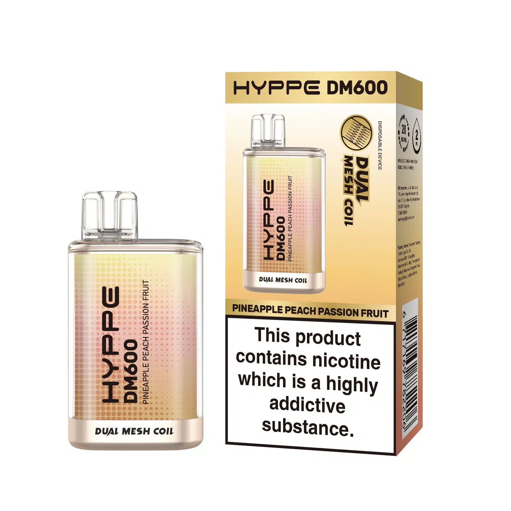 Hyppe DM 600 Disposable Vape 2%