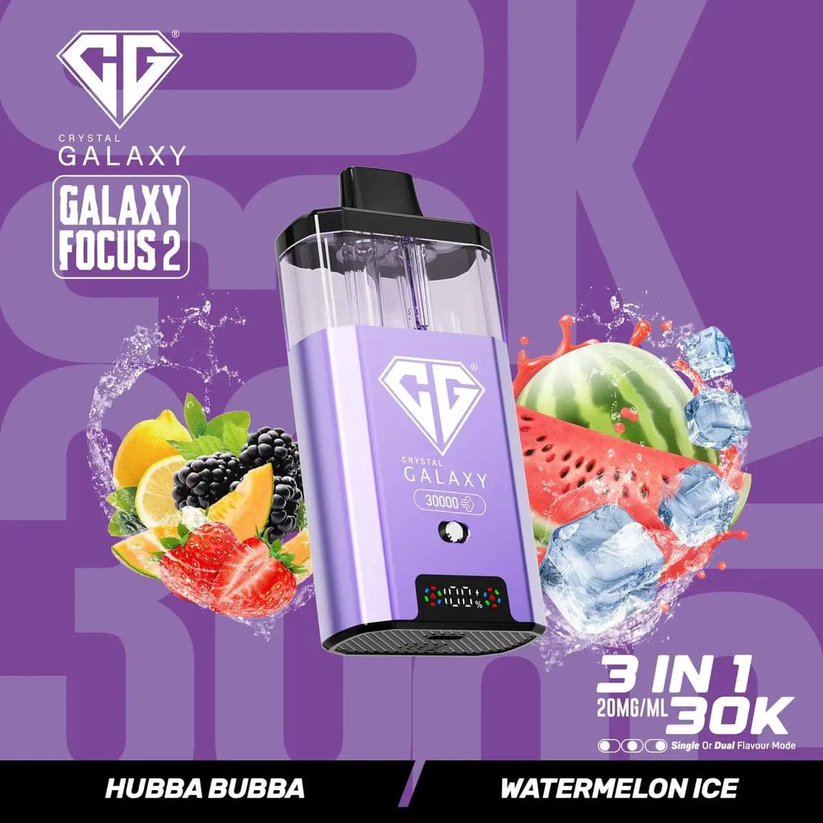 Box of 5 Crystal Galaxy Focus 2 30k 100% Authentic Vape At Door