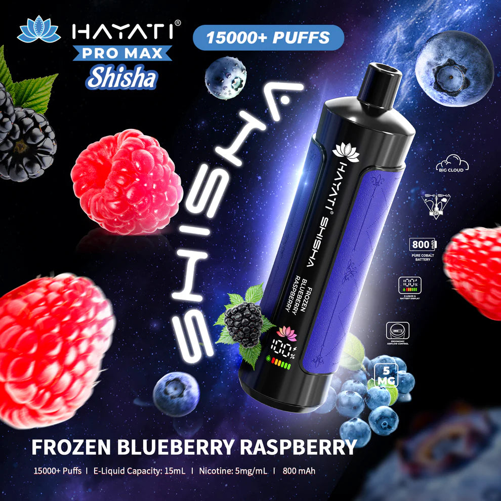 Hayati Pro Max Shisha Frozen Blueberry Raspberry