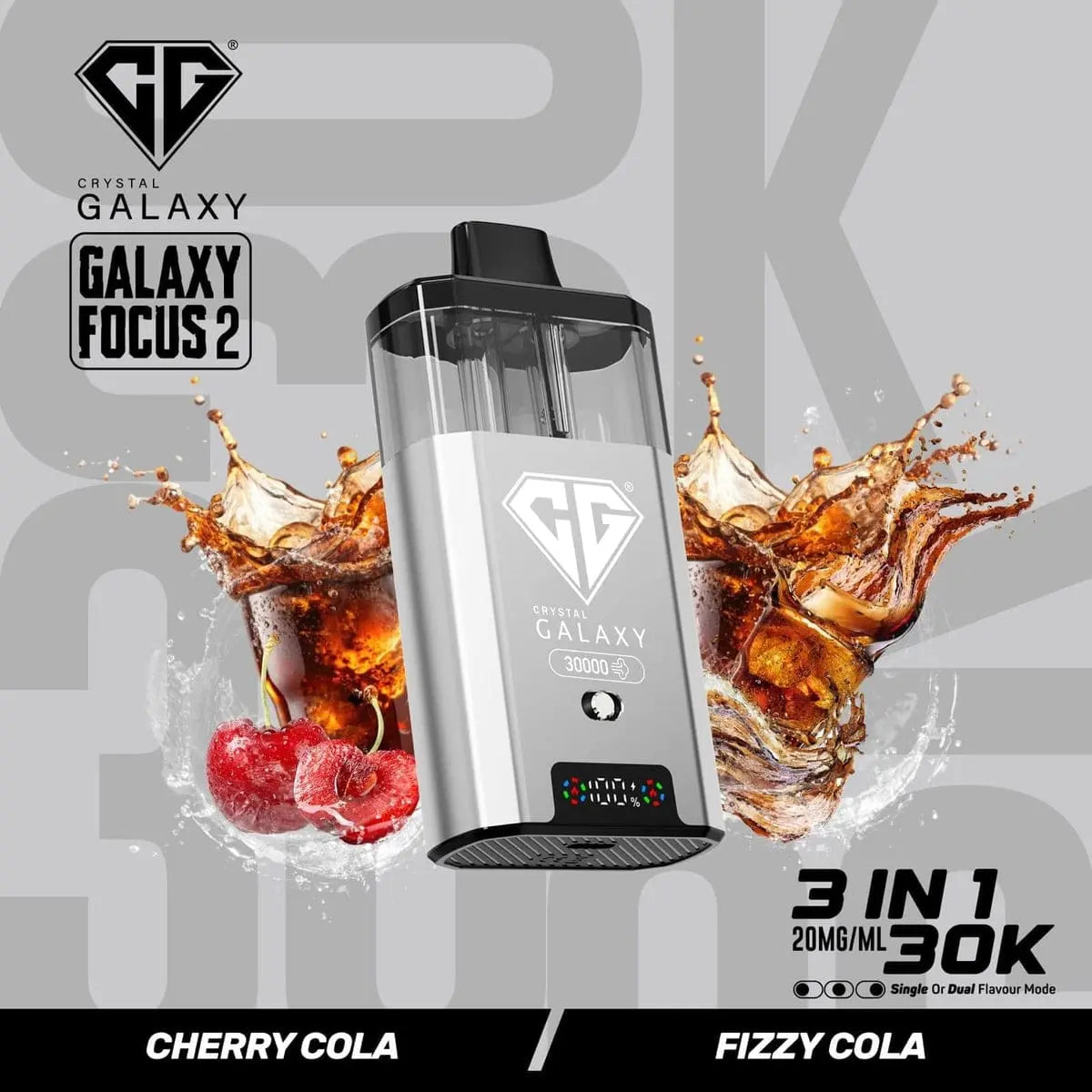 Box of 5 Crystal Galaxy Focus 2 30k 100% Authentic Vape At Door