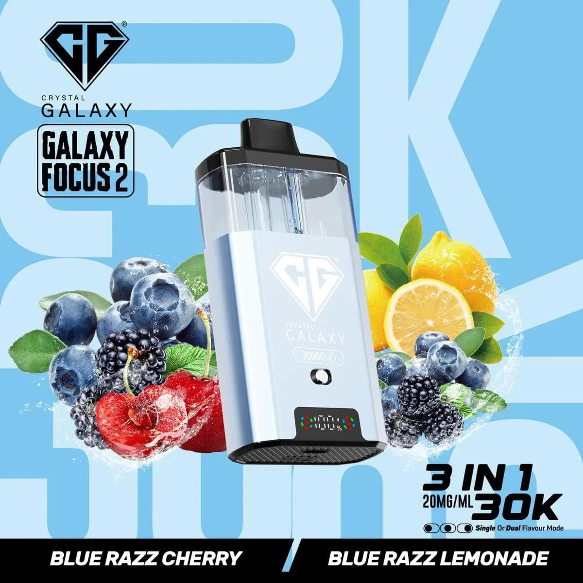 Box of 5 Crystal Galaxy Focus 2 30k 100% Authentic Vape At Door
