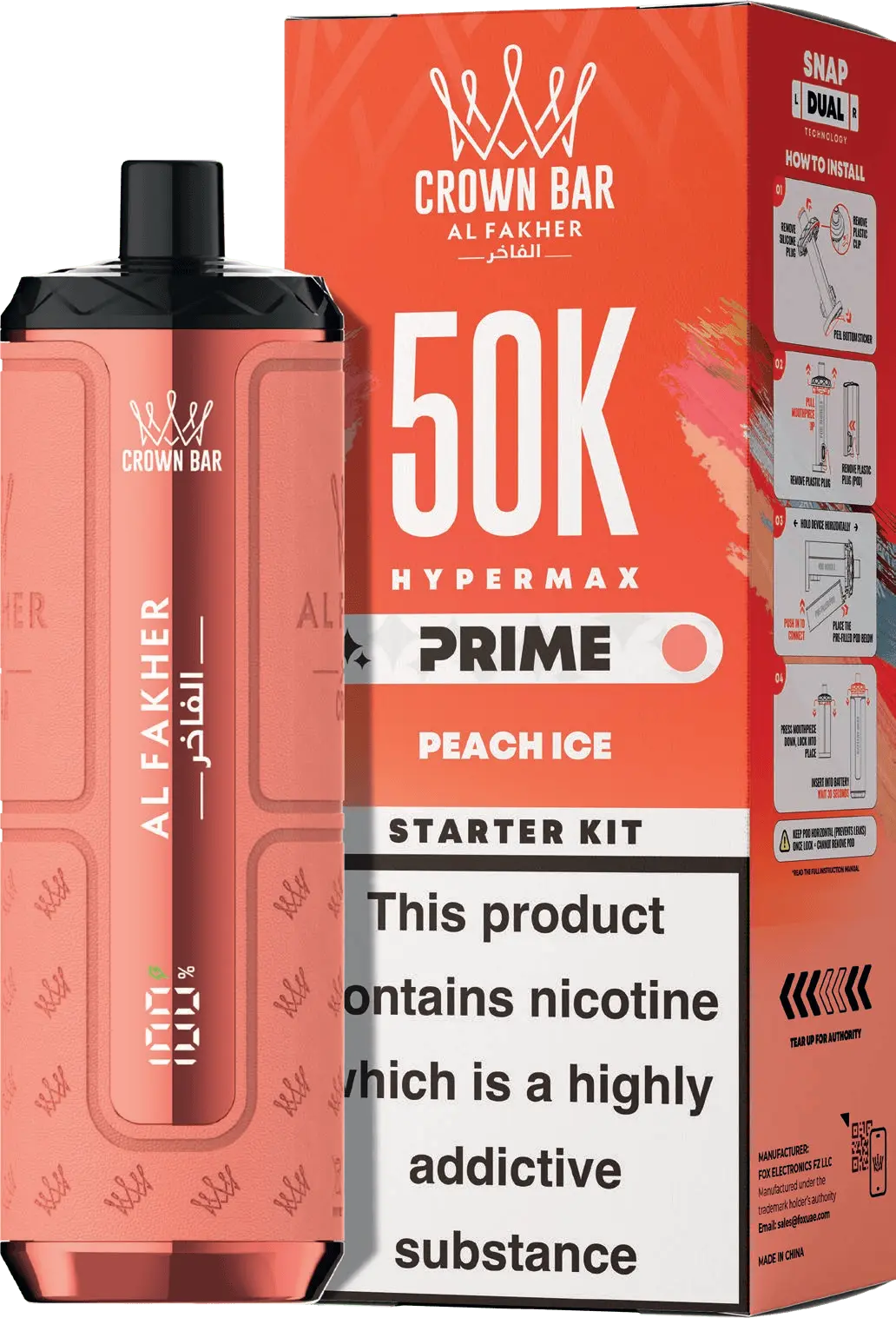Al Fakher 50K Hypermax Prime Starter Kit (50,000 Puff)