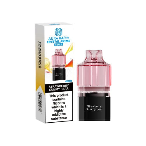 Crystal Prime Aura bar 10k Replacement Prefilled Pods