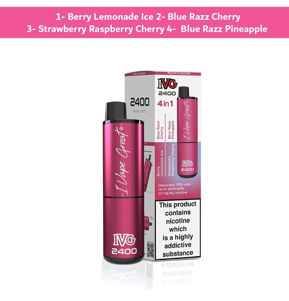 Ivg 4 in 1 2400 Puffs Berry Edition