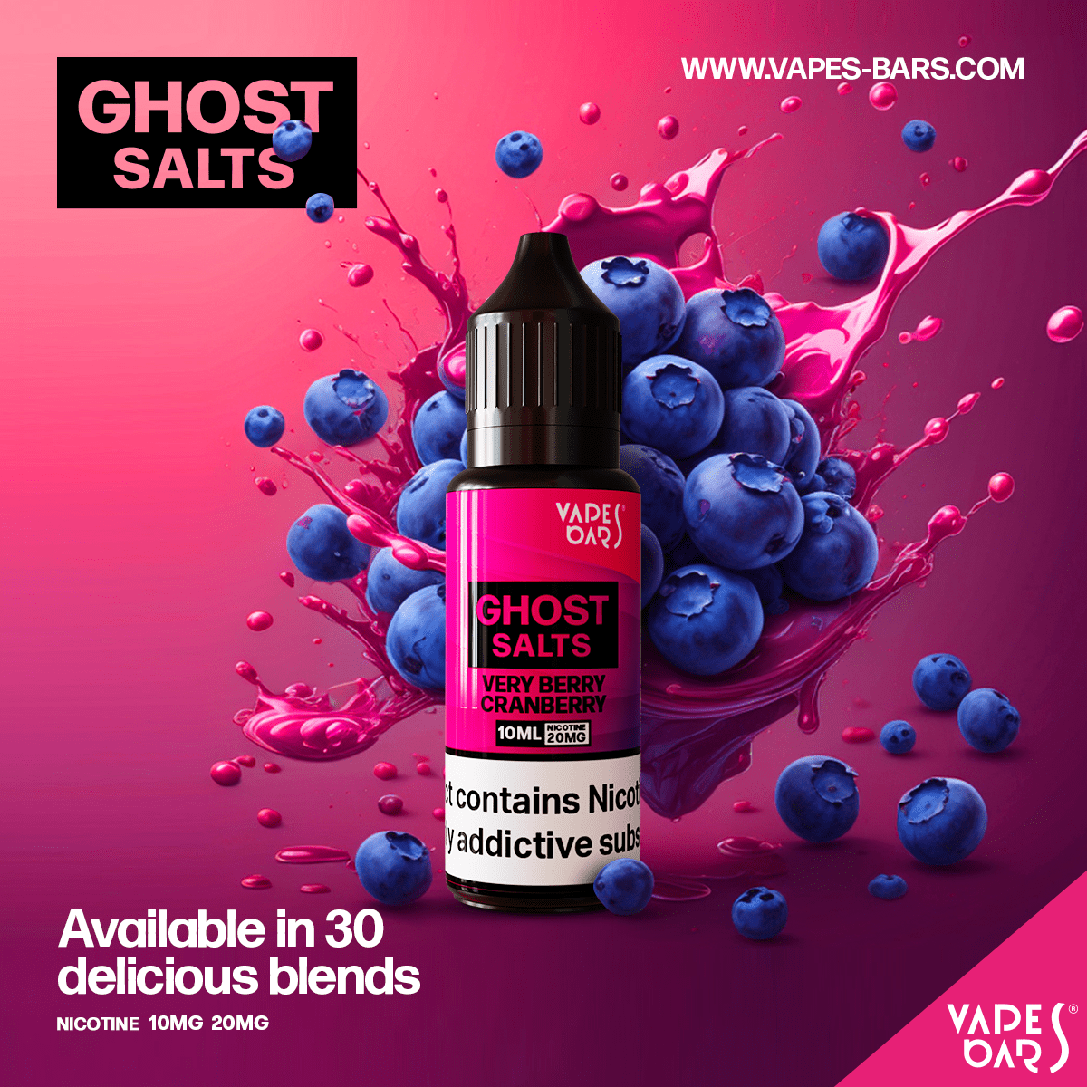 VB Ghost Salts E-Liquid 10 and 20 mg in 10ml