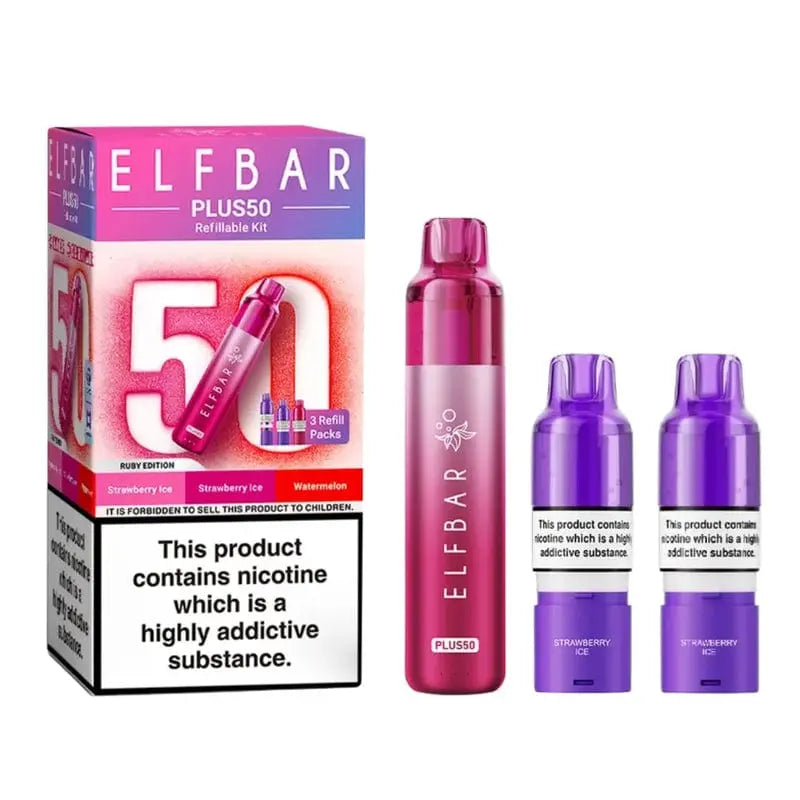 Elfbar Plus50 50k Prefilled Pod Kit for 9.95 Only Elfbar Plus50 50k Prefilled Pod Kit for 9.95 Only