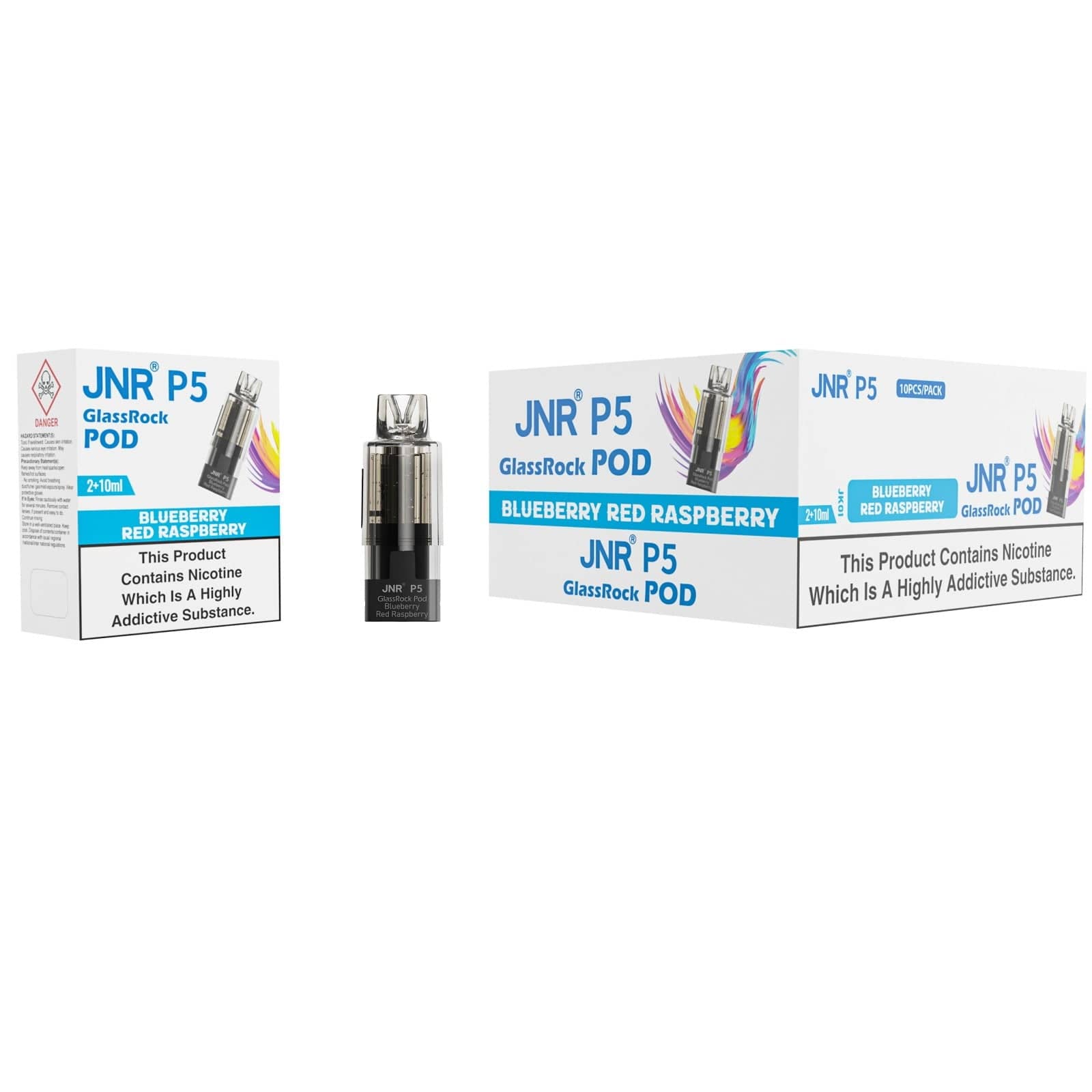 JNR P5 Glassrock Prefilled Pods with Refill Containers
