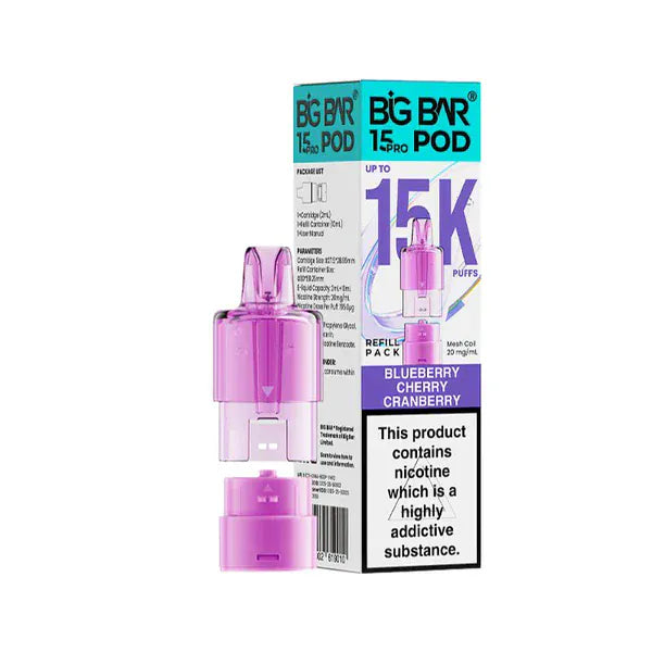 Big Bar Pro 15000 Prefilled Replacement Pods