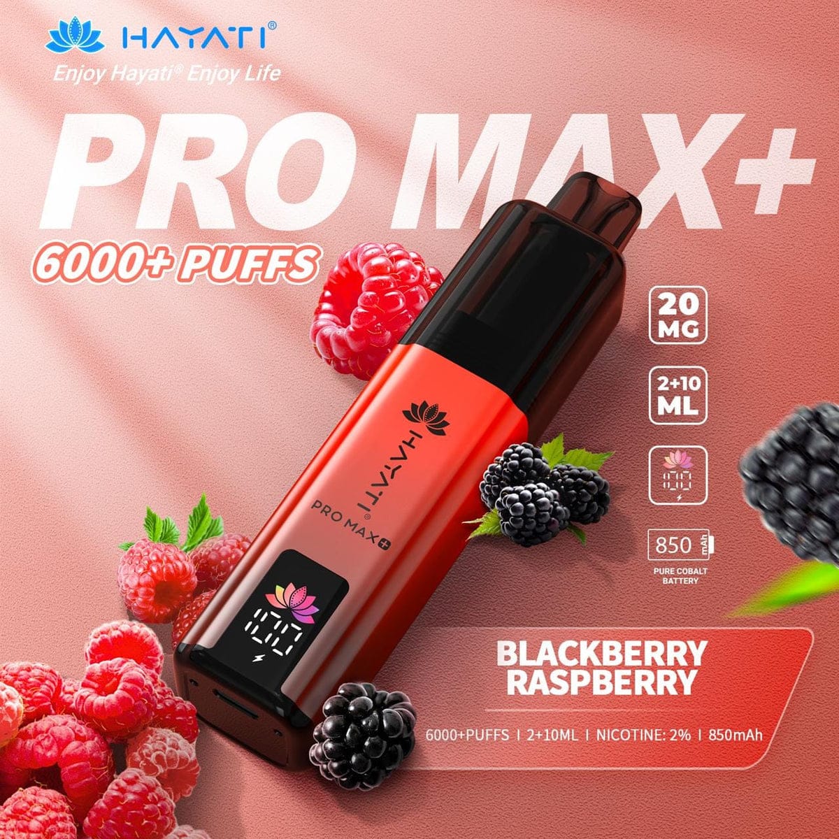 Box of 5 Hayati Pro Max Plus 6000  100% Authentic