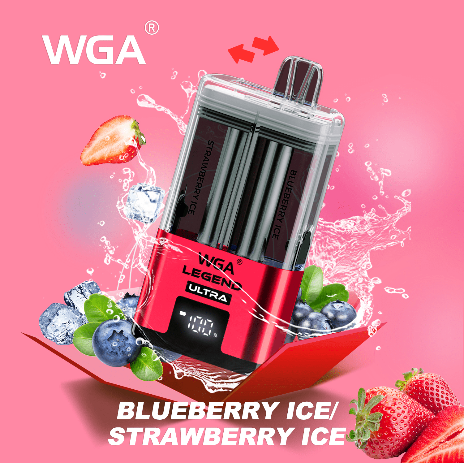 wga 30000 puffs BLUEBERRY-ICE-STRAWBERRYICE