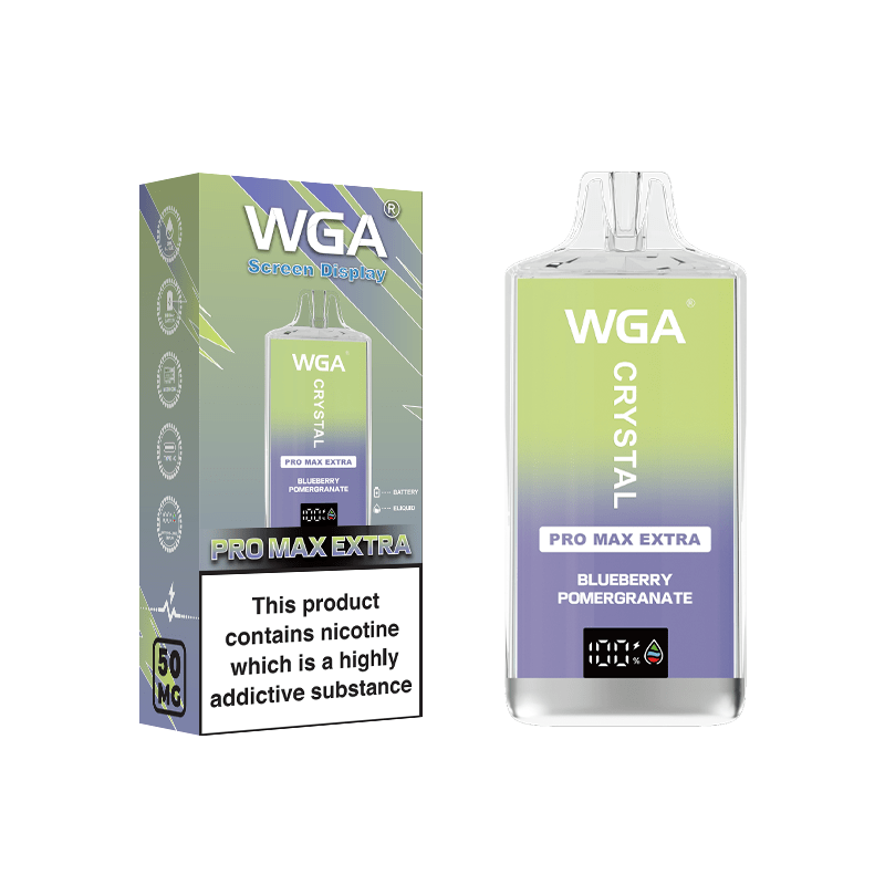 WGA Crystal Pro Max Extra 15000 Puffs BLUEBERRY POMERGRANATE Flavour