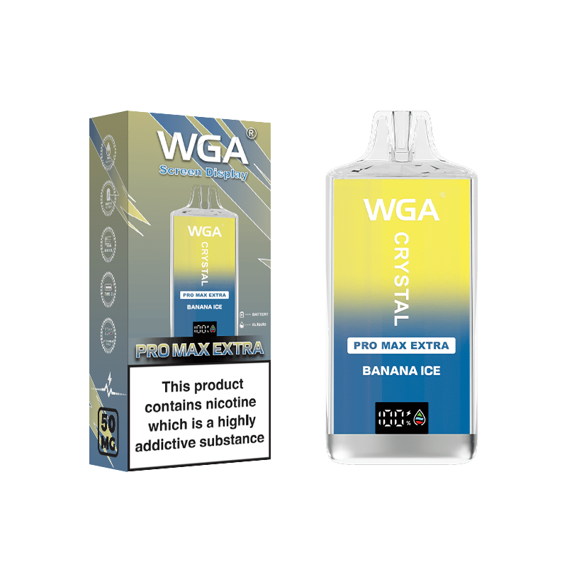 WGA Crystal Pro Max Extra 15000 Puffs Banana Ice Flavour