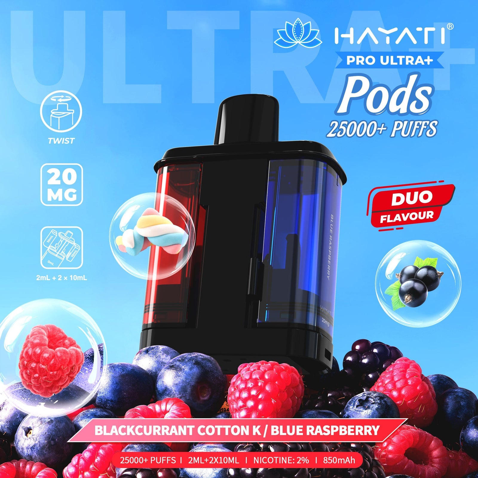 Hayati Pro Ultra Plus 25000 Replacement Prefilled Pods