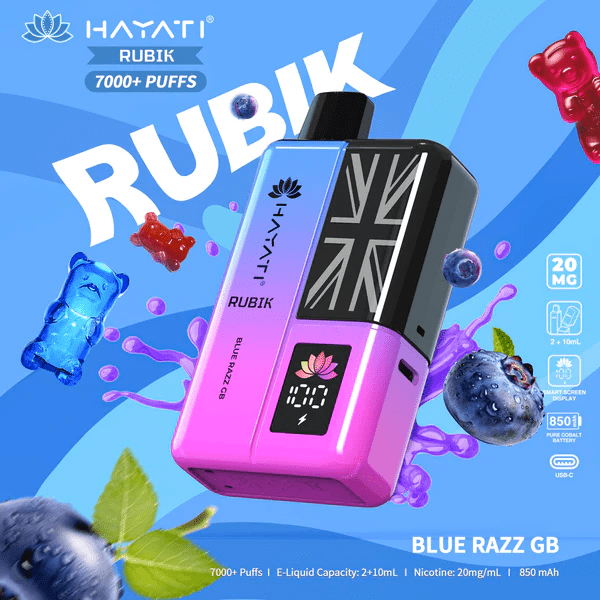 Hayati Rubik 7000 Puffs Blue Razz GB