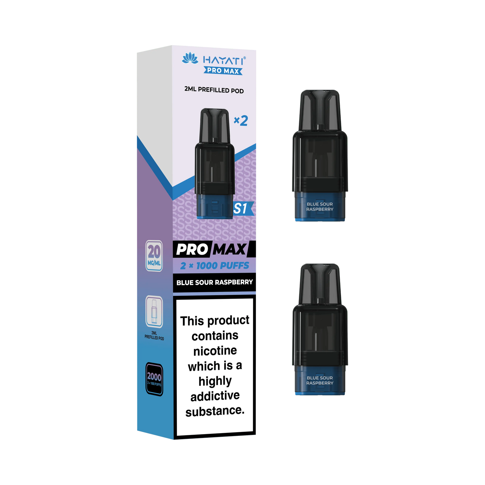 Hayati Pro Max S1 Replacement Refill Pods Vape At Door