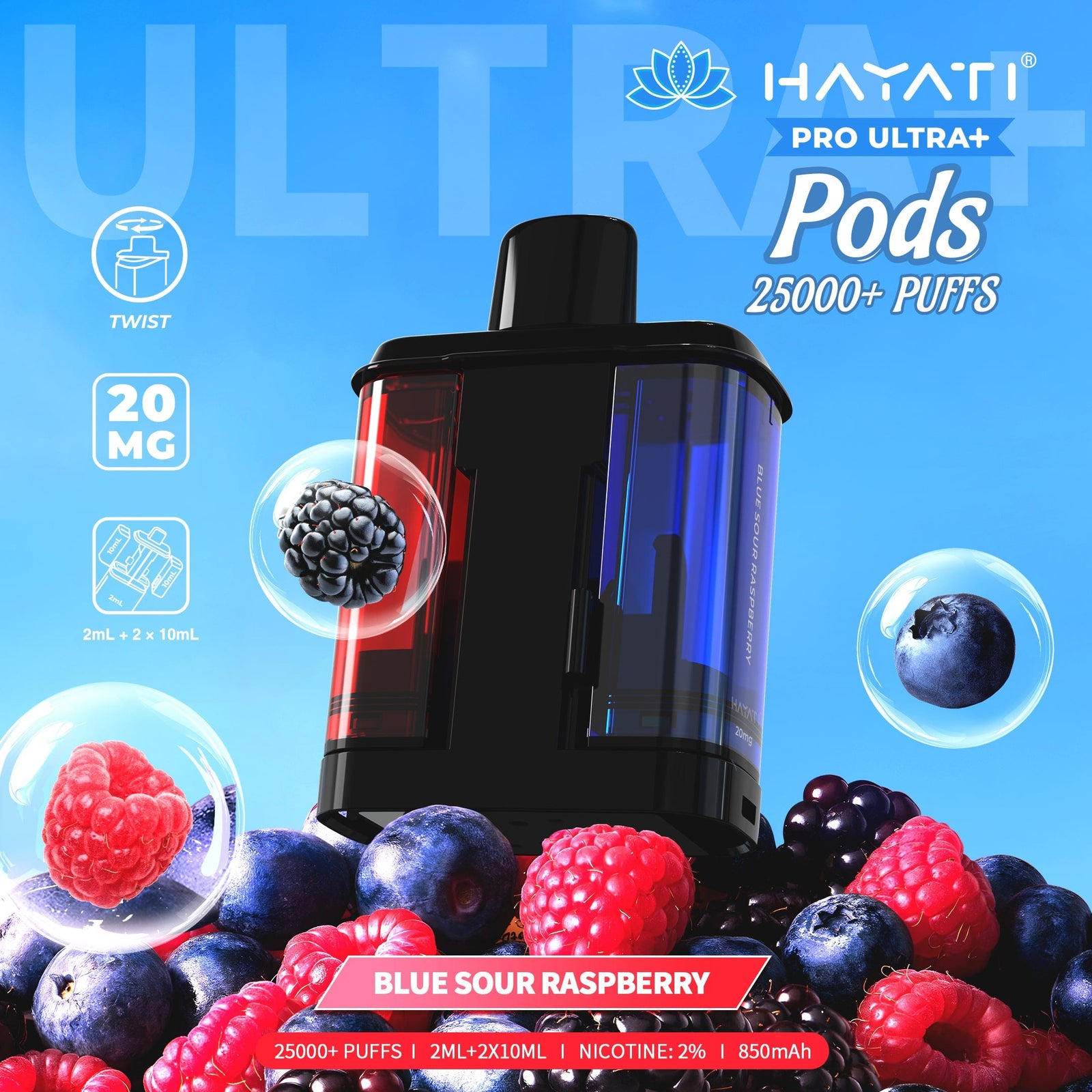 Hayati Pro Ultra Plus 25000 Replacement Prefilled Pods