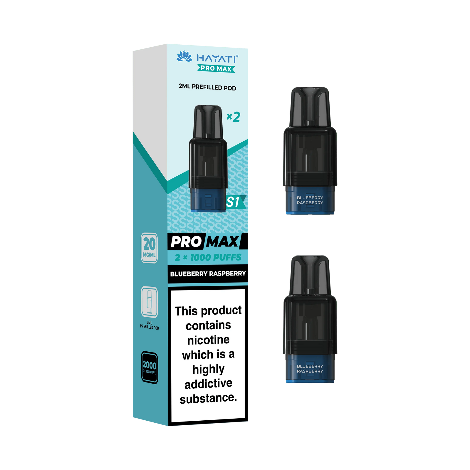 Hayati Pro Max S1 Replacement Refill Pods Vape At Door