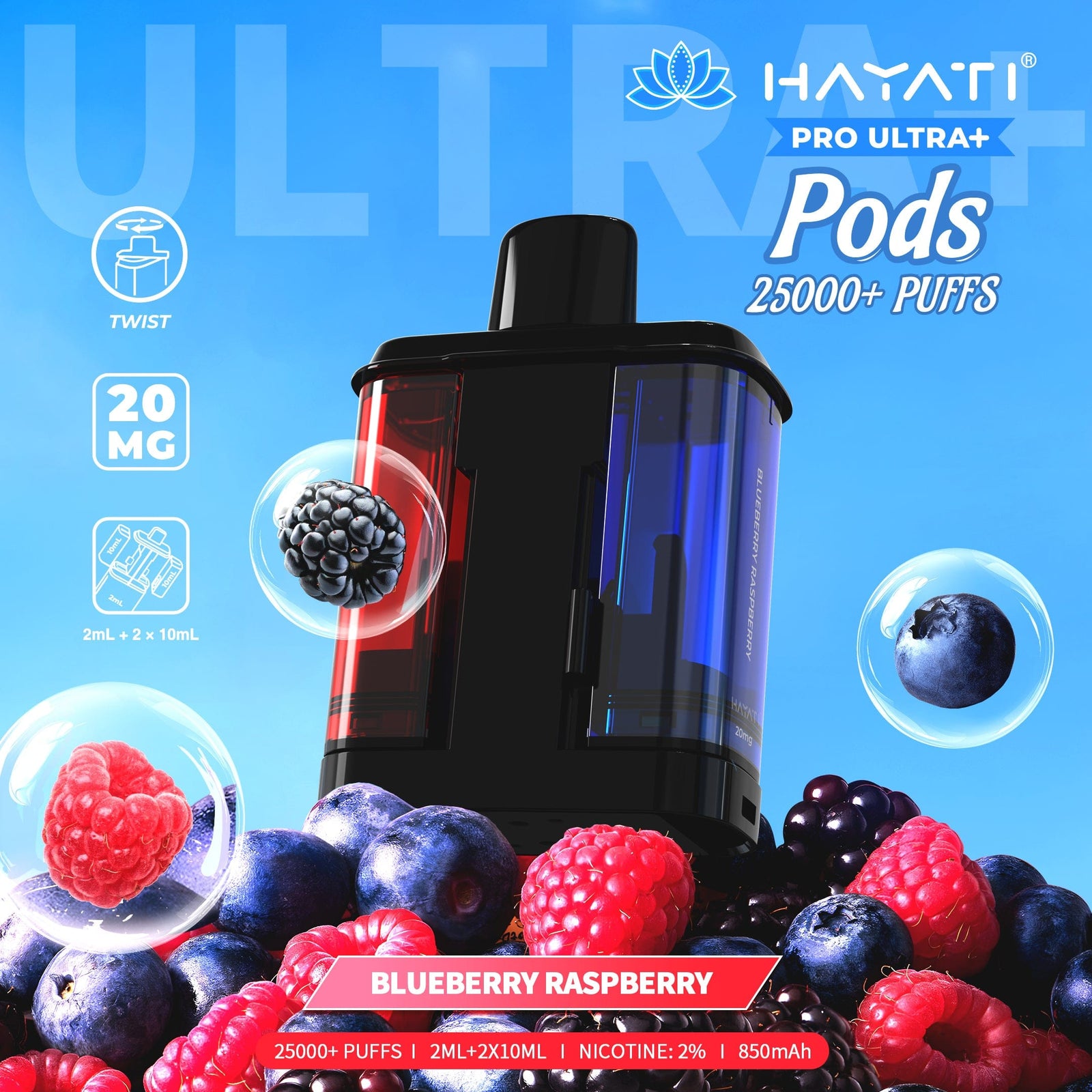 Hayati Pro Ultra Plus 25000 Replacement Prefilled Pods