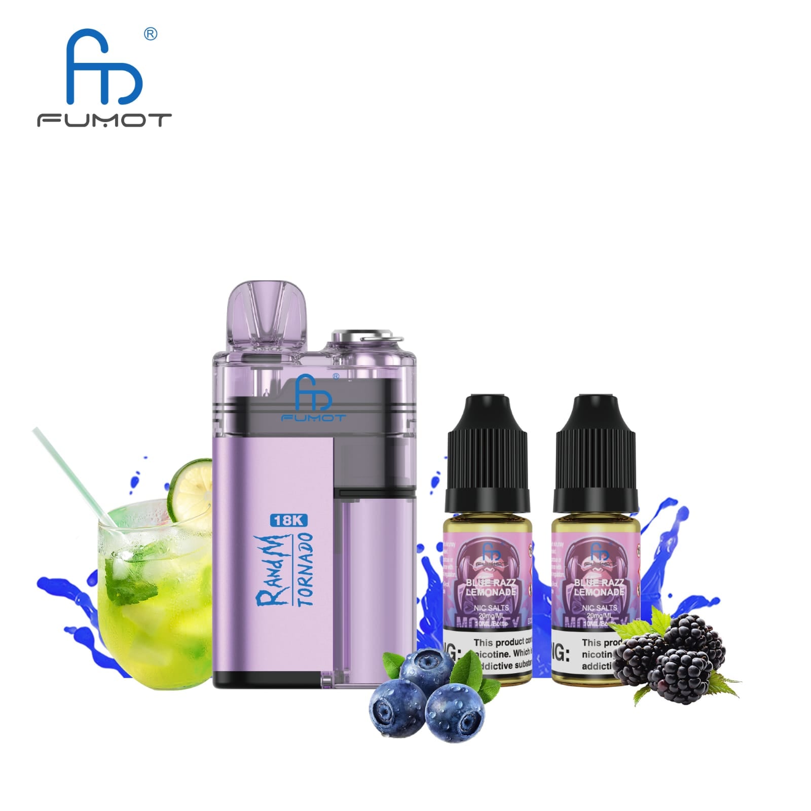 Fumot RandM 18000 Blue Razz Lemonade 