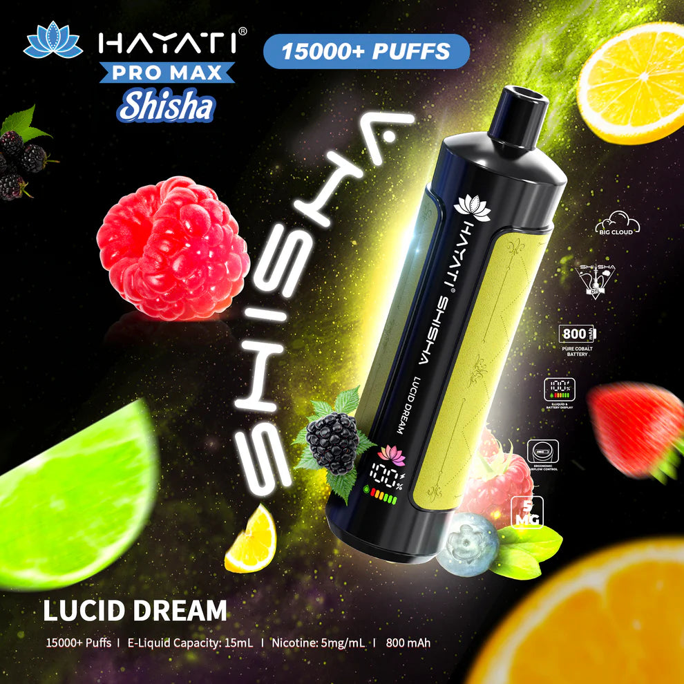 Hayati Pro Max Shisha 15000 Puffs Disposable Vape 5mg