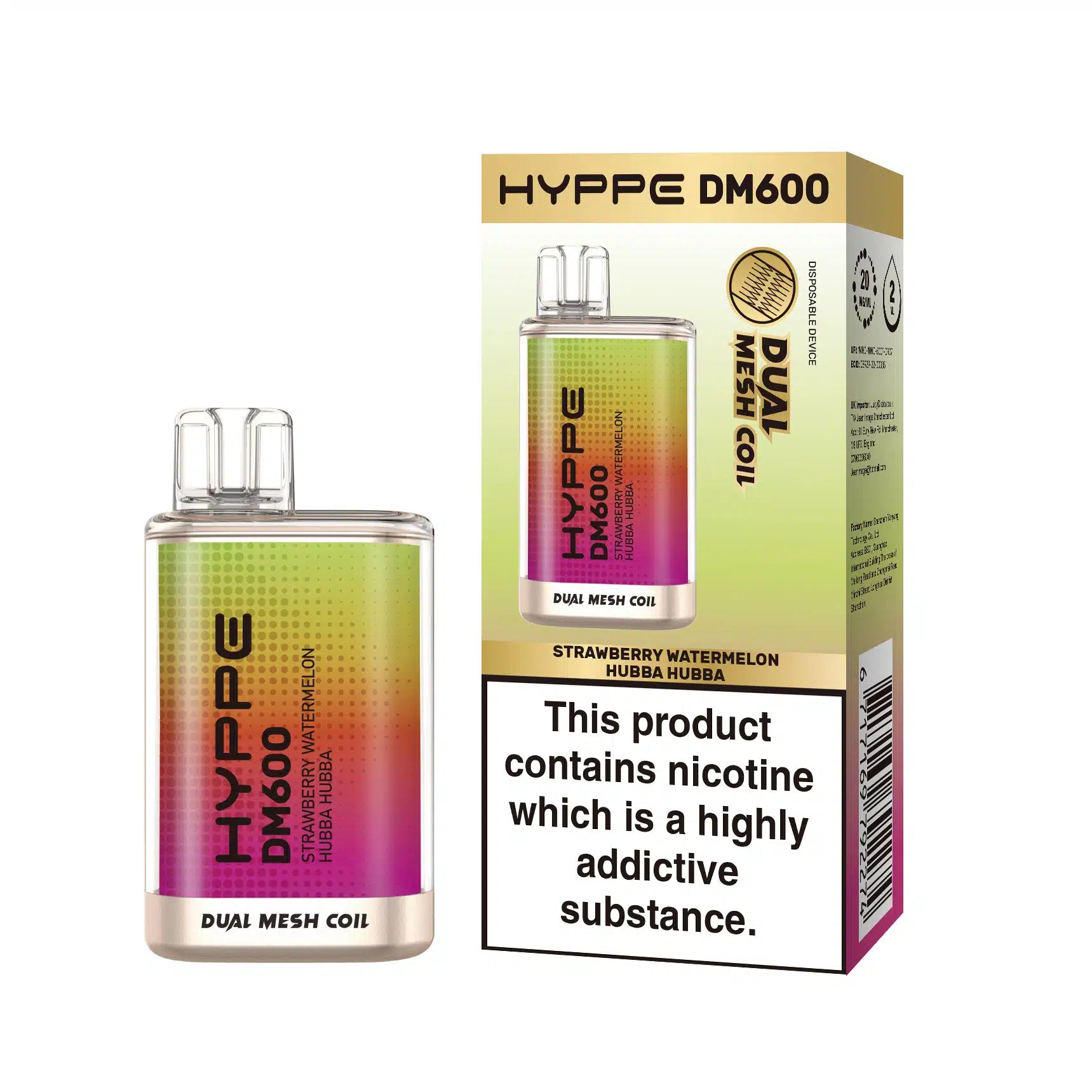 Hyppe DM 600 Disposable Vape 2%