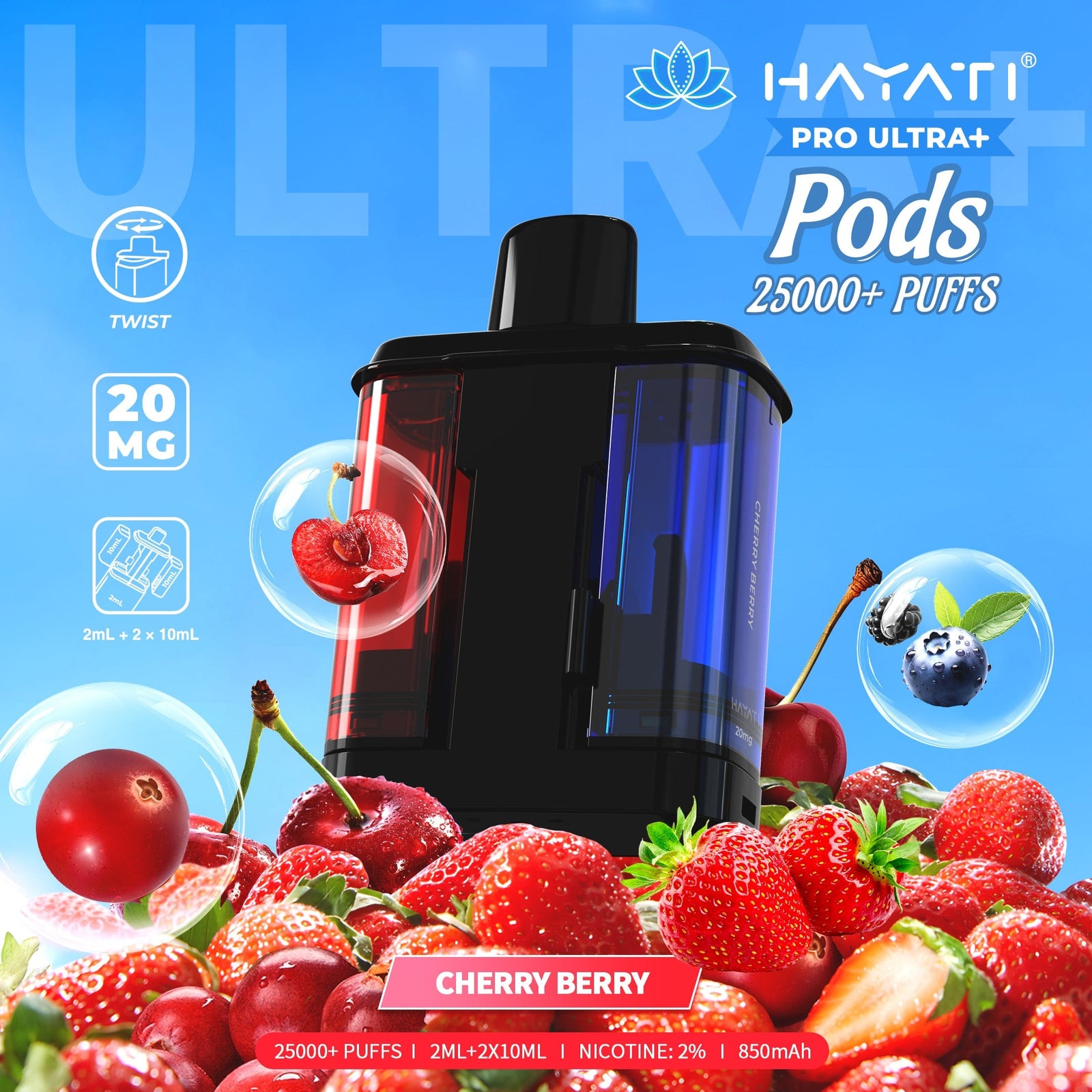 Hayati Pro Ultra Plus 25000 Replacement Prefilled Pods