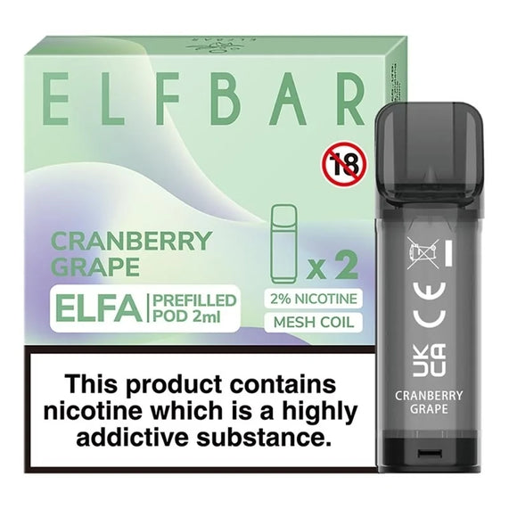 Elf Bar ELFA Pre-Filled E Liquid Pods Nic Salt 2ML 20MG