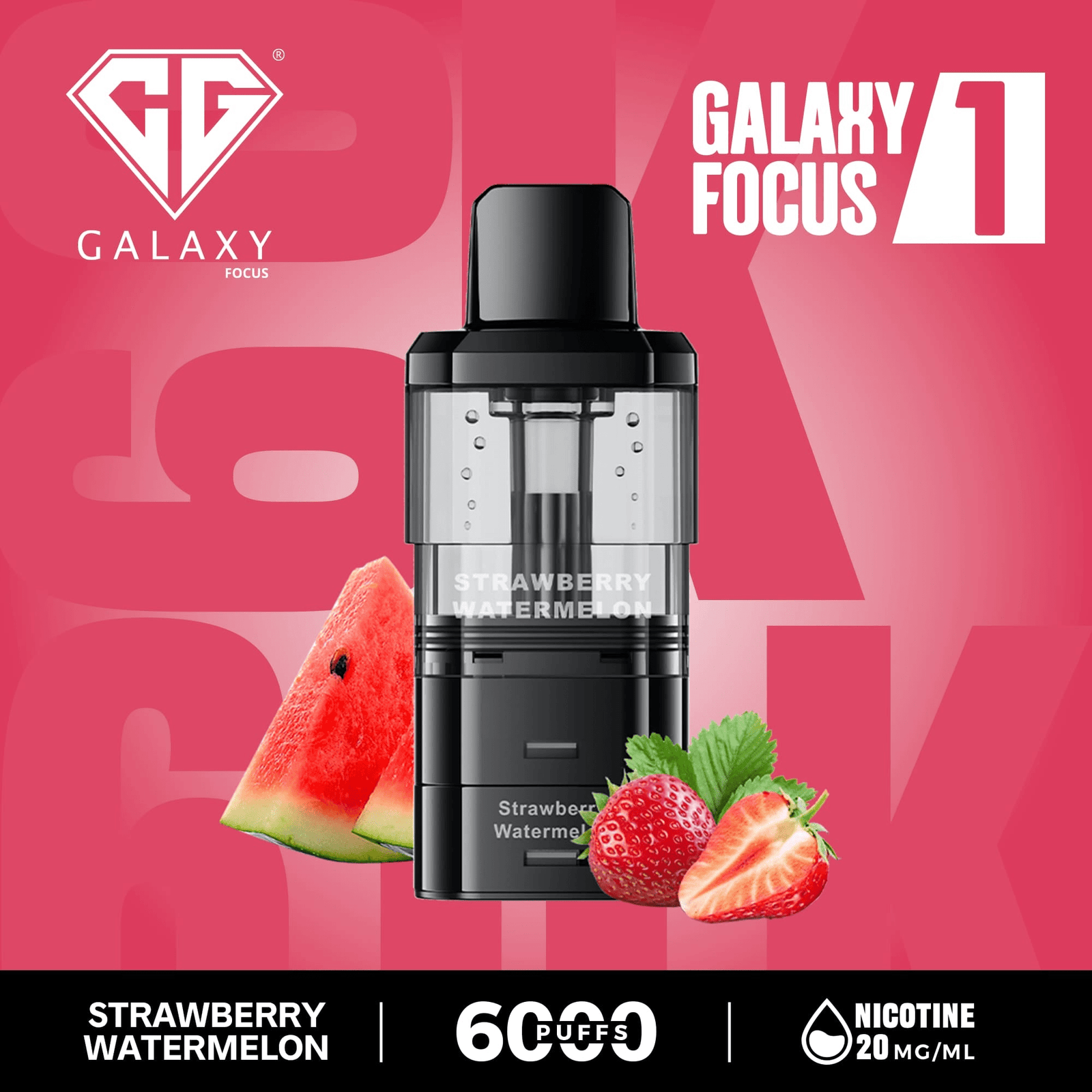 Crystal Galaxy Focus 1 6000 Puffs Prefilled Replacement Pods