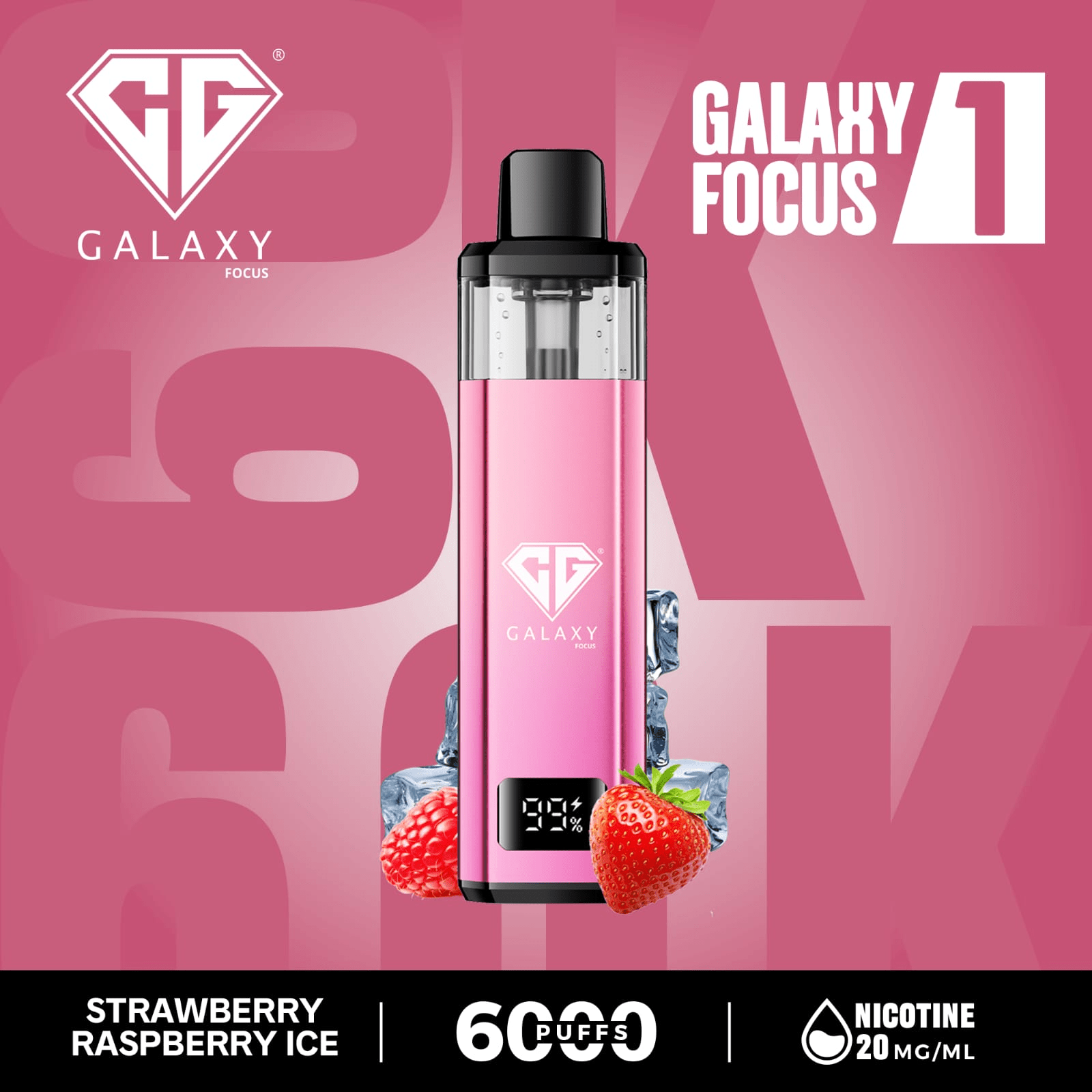 Crystal Galaxy Focus 1 6000 Puffs Prefilled Pod Kit