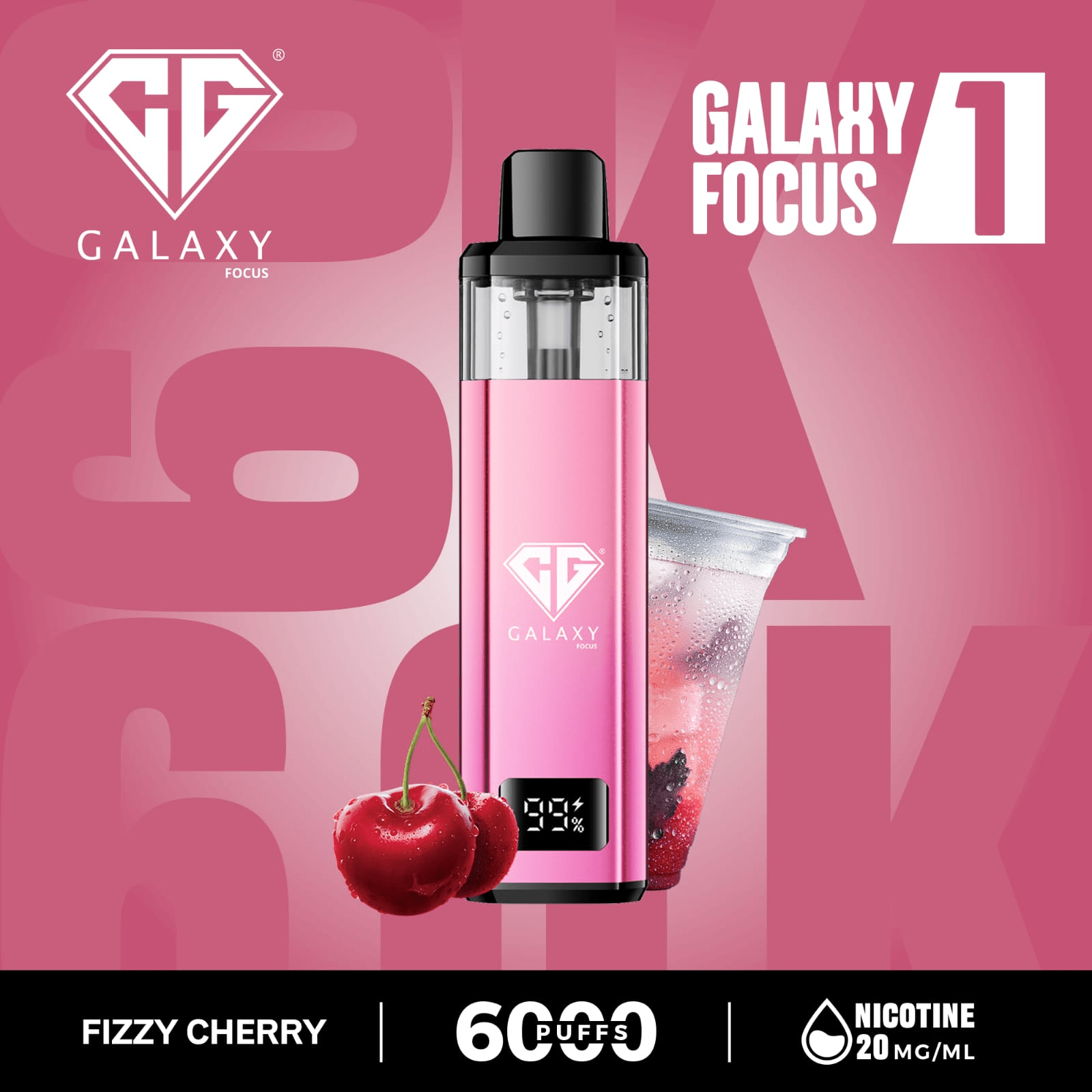 Crystal Galaxy Focus 1 6000 Puffs Prefilled Pod Kit