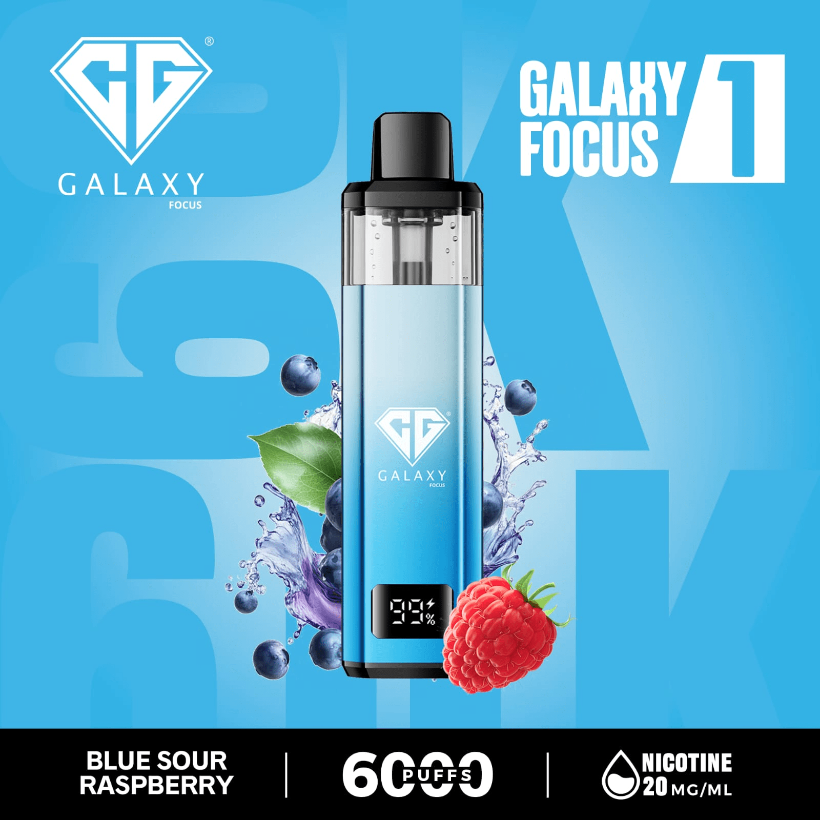 Crystal Galaxy Focus 1 6000 Puffs Prefilled Pod Kit