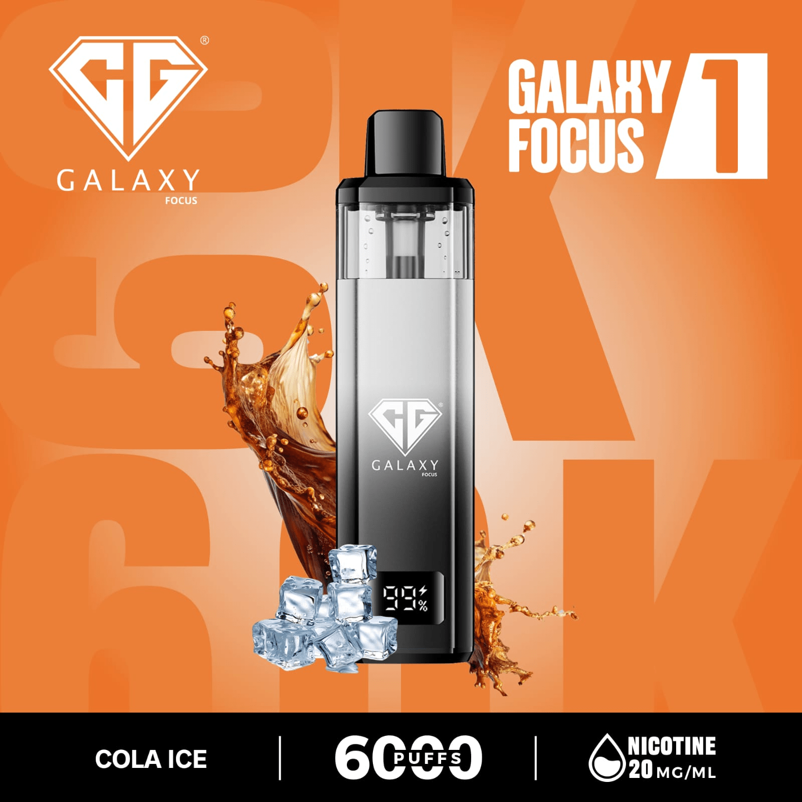 Crystal Galaxy Focus 1 6000 Puffs Prefilled Pod Kit