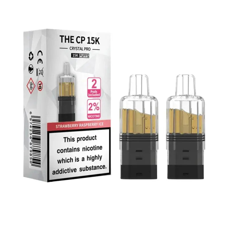 Crystal Pro CP 15K Replacement Refill Pods | 2% Nicotine, Mesh Coil & 25 Flavours Vape At Door