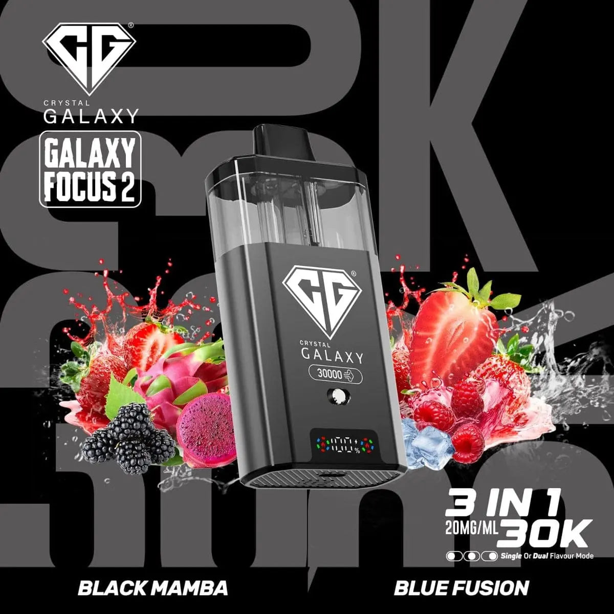 Box of 5 Crystal Galaxy Focus 2 30k 100% Authentic Vape At Door