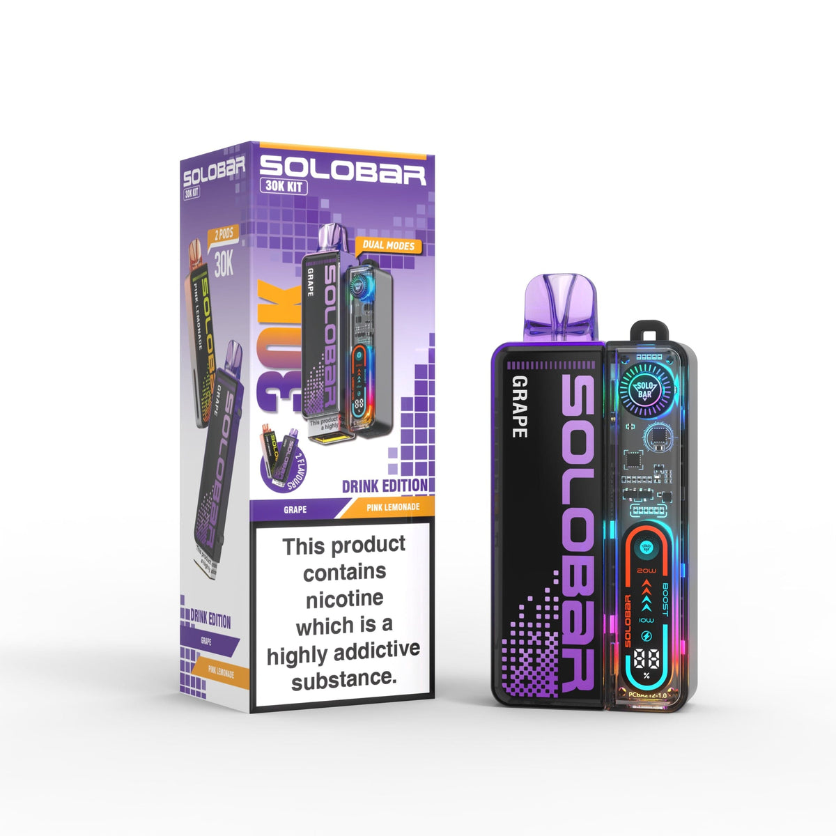 Solobar Boost 30K Prefilled Pod Vape Kit