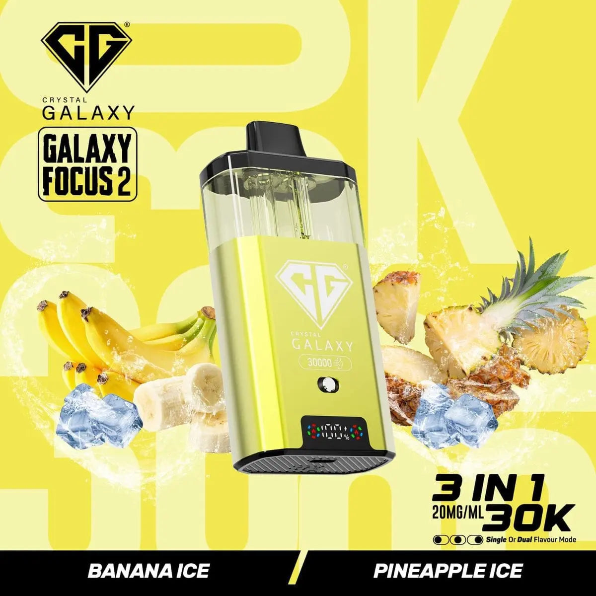 Box of 5 Crystal Galaxy Focus 2 30k 100% Authentic Vape At Door