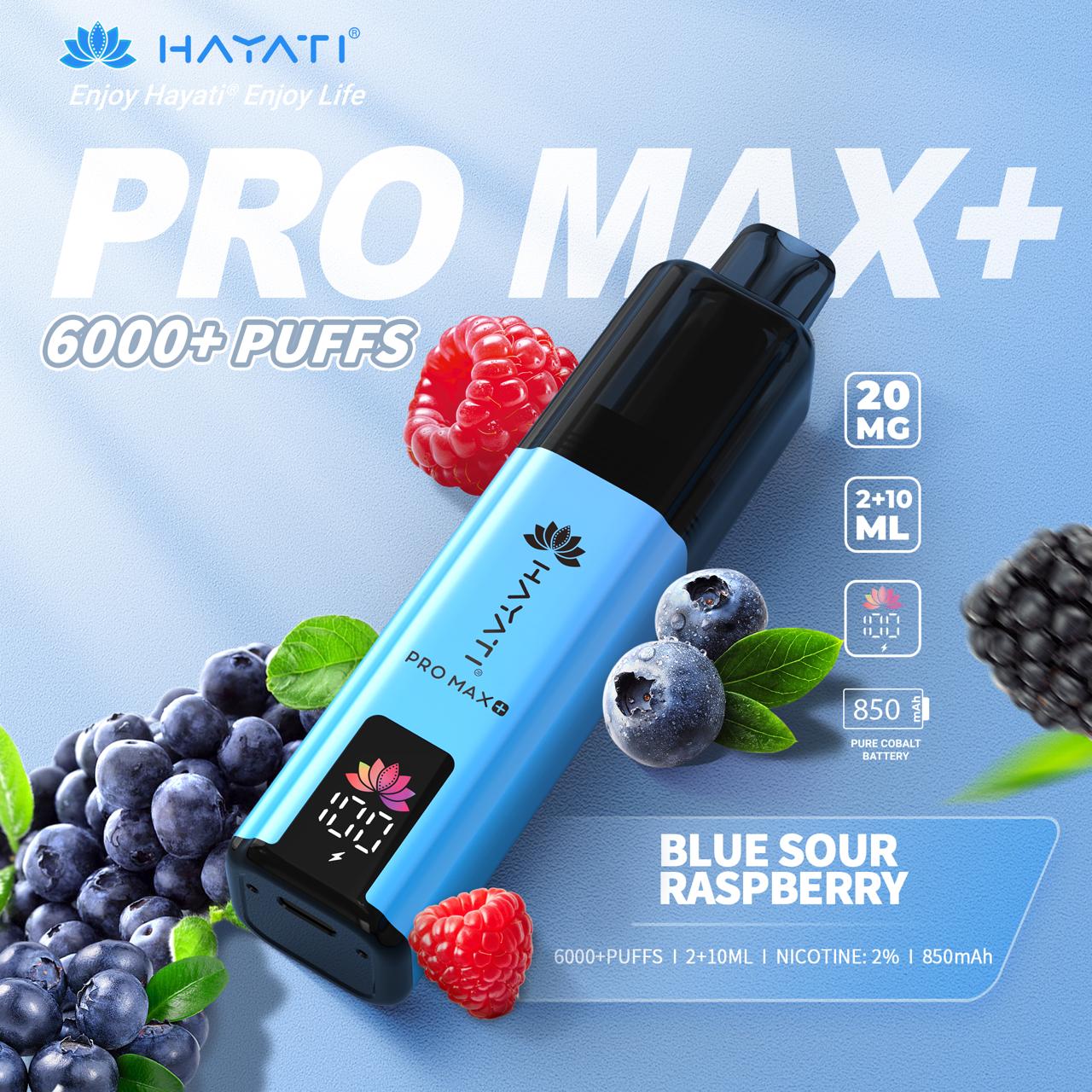 Hayati Pro Max+ Plus 6000 Blue Sour Raspberry