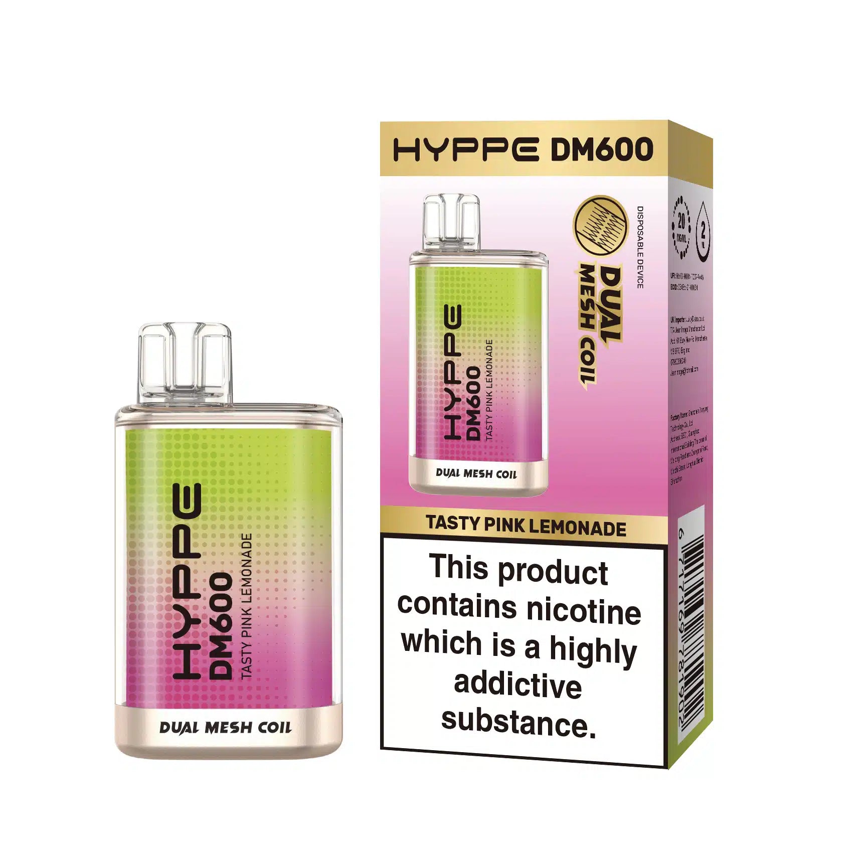 Hyppe DM 600 Disposable Vape 2%