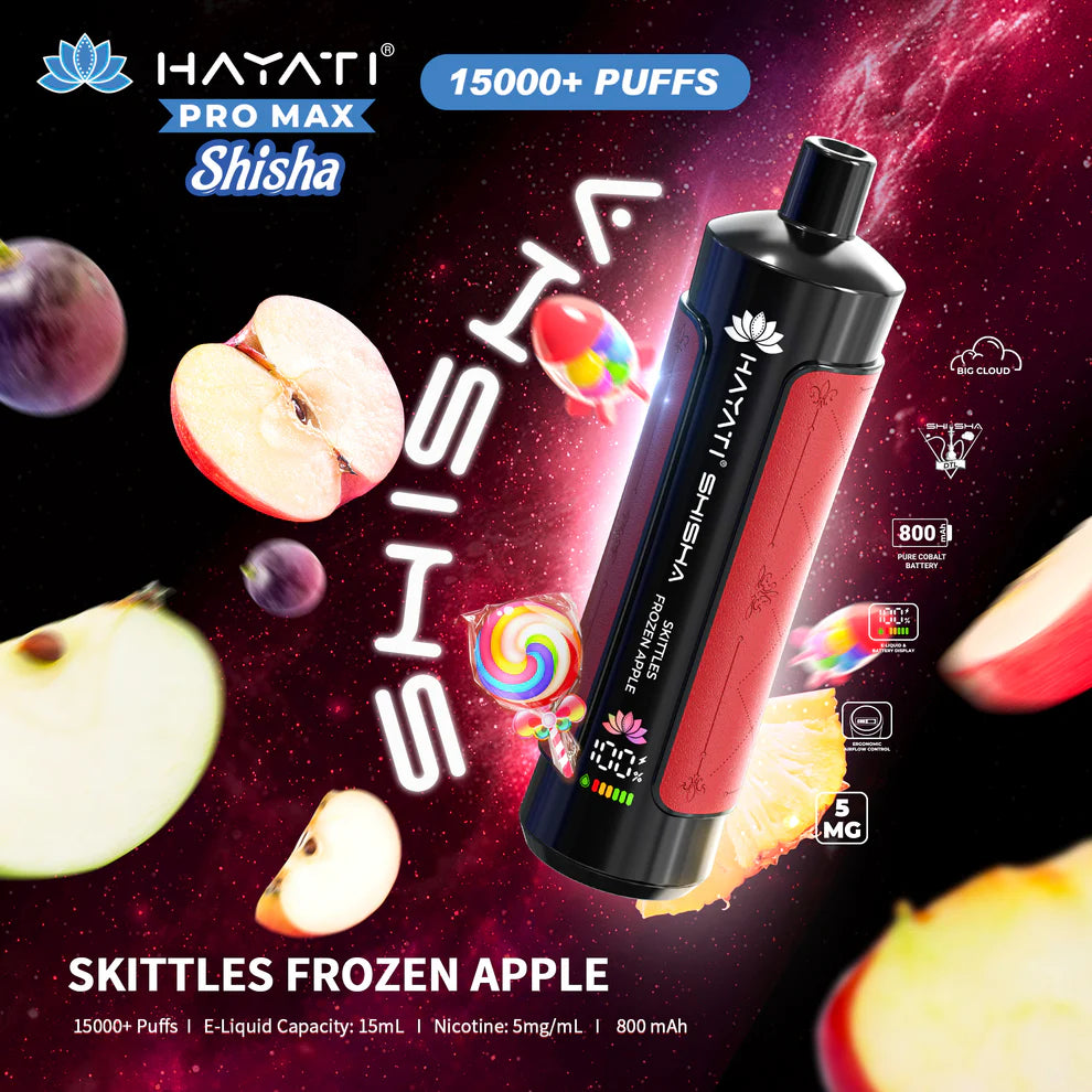 Hayati Pro Max Shisha 15000 Puffs Disposable Vape 5mg