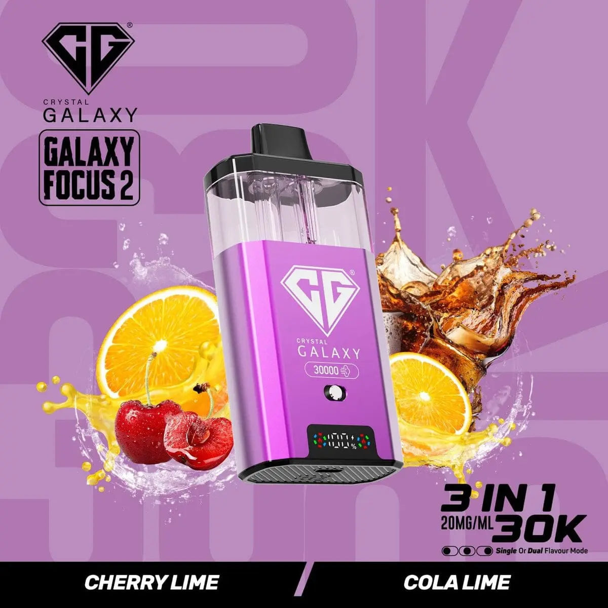 Box of 5 Crystal Galaxy Focus 2 30k 100% Authentic Vape At Door