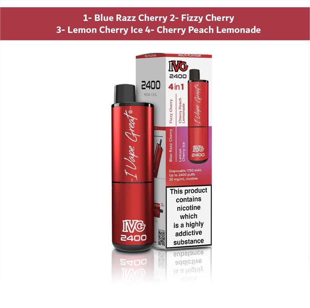Ivg 4 in 1 2400 Puffs Cherry Edition